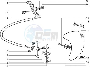 Runner VX 125 drawing Petrol cap-steering wheel lock