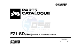 FZ1-S FZ1 FAZER 1000 (2DV1) drawing .1-Front-Page