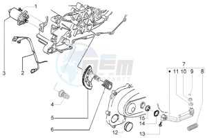 NRG 50 power DD drawing Starting motor - starter lever