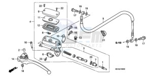 CBF1000AA France - (F / ABS CMF) drawing CLUTCH MASTER CYLINDER