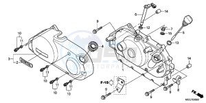 VT750C2BC drawing RIGHT CRANKCASE COVER (VT750C2B/C2S/CS/C/CA)