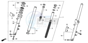 CBF500A drawing FRONT FORK