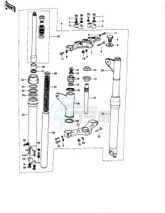 KE 175 B [KE175] (B1-B3) [KE175] drawing FRONT FORK