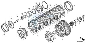 CBR1000RRD Fireblade - CBR1000RR UK - (E) drawing CLUTCH