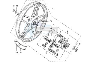 103 - 50 cc drawing FRONT WHEEL MVLM