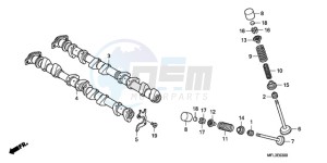 CBR1000RR9 Korea - (KO / MME SPC) drawing CAMSHAFT/VALVE