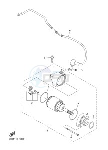 WR450F (2GC7 2GC8 2GC9 2GC9) drawing STARTING MOTOR