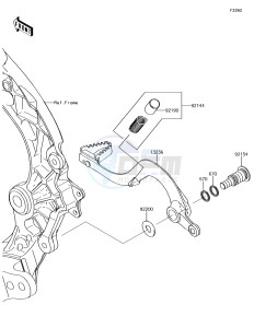 KX250F KX252AJF EU drawing Brake Pedal