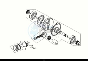 FIDDLE IV 125 (XG12WW-IT) (E5) (M1) drawing CRANK SHAFT