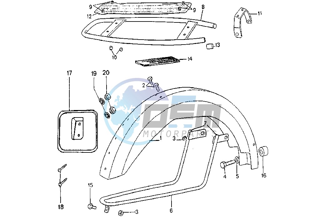 REAR FENDER MVLM