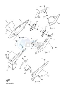 XJ6F 600 DIVERSION F (1CWJ) drawing SIDE COVER