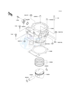 KLX 650 D [KLX650R] (D1) [KLX650R] drawing CYLINDER_PISTON-- S- -