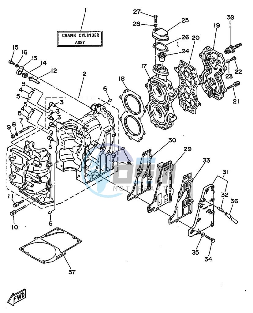 CYLINDER--CRANKCASE