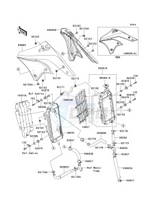 KX 250 T [KX250F] (T8F) T8F drawing RADIATOR