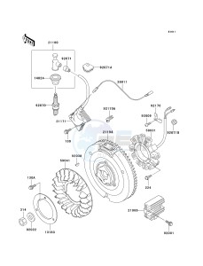 KAF 300 C [MULE 550] (C1-C5) [MULE 550] drawing GENERATOR_IGNITION COIL