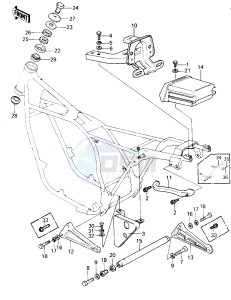 KZ 1300 A (A1-A3) drawing FRAME FITTINGS