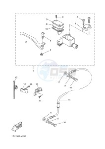 NS50N AEROX NAKED (1PL1 1PL1) drawing FRONT MASTER CYLINDER