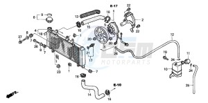 CBF600N drawing RADIATOR (CBF600S/SA)