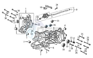 JET BASIX 25KMH 50 drawing CRANKCASE