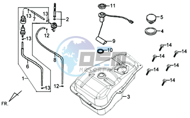 FUEL TANK -  FUEL GAUGE