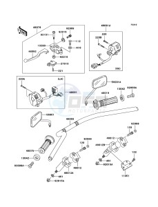 ELIMINATOR 125 BN125-A8 GB XX (EU ME A(FRICA) drawing Handlebar