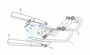 V 75 750 PA Nuovo Tipo PA Nuovo Tipo drawing Exhaust unit