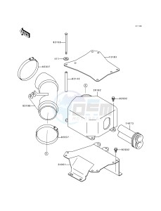 JF 650 B [TS] (B8) [TS] drawing INTAKE SILENCER