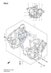 RMX450 drawing CRANKCASE