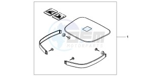 FES125A S-WING drawing TOP BOX COLOUR PANEL SET