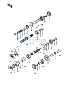 KZ 650 D [SR] (D1-D2) [SR] drawing TRANSMISSION