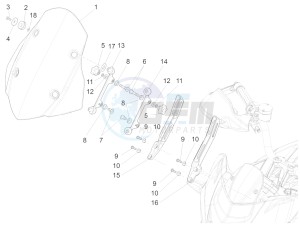 ETV 1200 Caponord Rally (EMEA, APAC) drawing Windshield