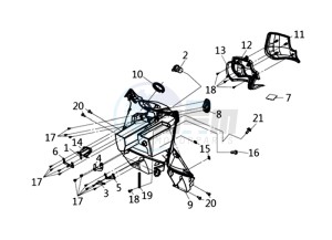 HD 300I ABS (L9) EU drawing FRONT COWL /  INDICATOR LIGHTS / BINNENB.