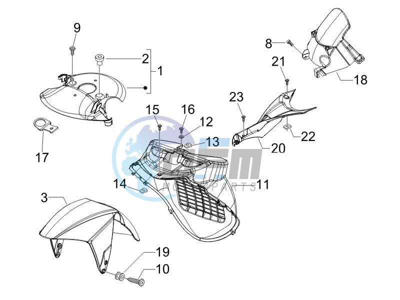 Wheel housing - Mudguard