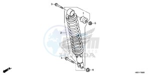 TRX420FA1H TRX420 ED drawing REAR CUSHION