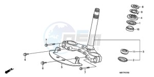 XL1000VA9 Ireland - (EK / ABS) drawing STEERING STEM