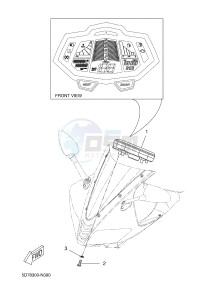 YZF-R125A R125 (5D7N) drawing METER