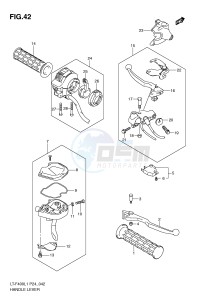 LT-F400 (P24) drawing HANDLE LEVER