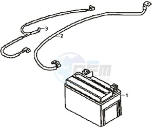 SYMPHONY 50 25KMH drawing BATTERY / TOOLKIT