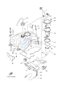 YFM700R YFM70RSBJ RAPTOR 700 (2LSE) drawing FUEL TANK