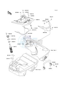 JT 1500 E [ULTRA 260X] (E9F) E9F drawing HULL REAR FITTINGS