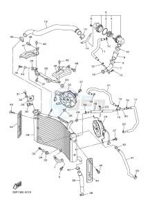 FZ8-N 800 FZ8 (NAKED) (39PT) drawing RADIATOR & HOSE