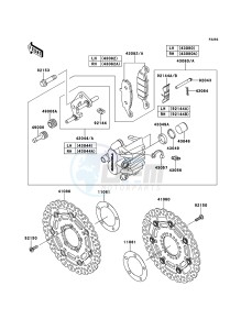 VERSYS KLE650CEF XX (EU ME A(FRICA) drawing Front Brake