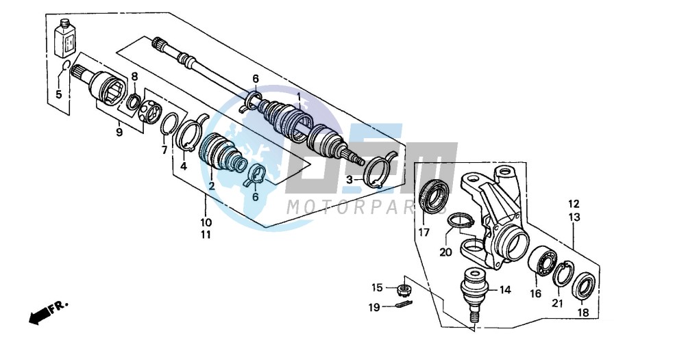 KNUCKLE (TRX350FM/FE)