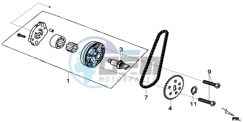 OIL PUMP / V-BELT OIL PUMP