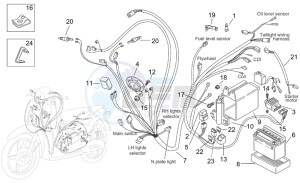 Scarabeo 50 2t (eng. Minarelli) drawing Electrical system