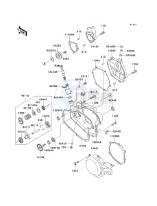 KX 100 D [KX100] (D1-D5) [KX100] drawing ENGINE COVER-- S- - -- D1_D2- -