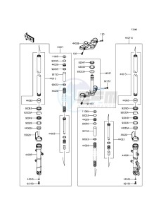 Z300 ER300AGF XX (EU ME A(FRICA) drawing Front Fork