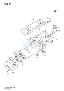 AN400Z ABS BURGMAN EU-UK drawing MUFFLER