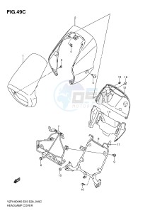 VZR1800 (E3-E28) INTRUDER drawing HEADLAMP COVER (VZR1800L0)