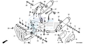 CBF1000S9 Ireland - (EK) drawing EXHAUST MUFFLER